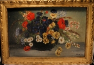Картина "Цветы в вазе",