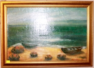 Картина "Где-то у моря" Латвия