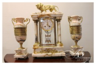 Каминные часы "лев" с кубками