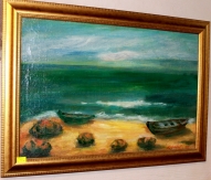 Картина "Где-то у моря" Латвия