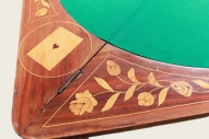 Антикварный инкрустированный складной карточный стол "Голландского барокко Marquetry 1730 год" - Attēls 21/30